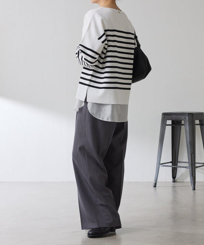 【顯瘦◎】V領巴斯克針織衫