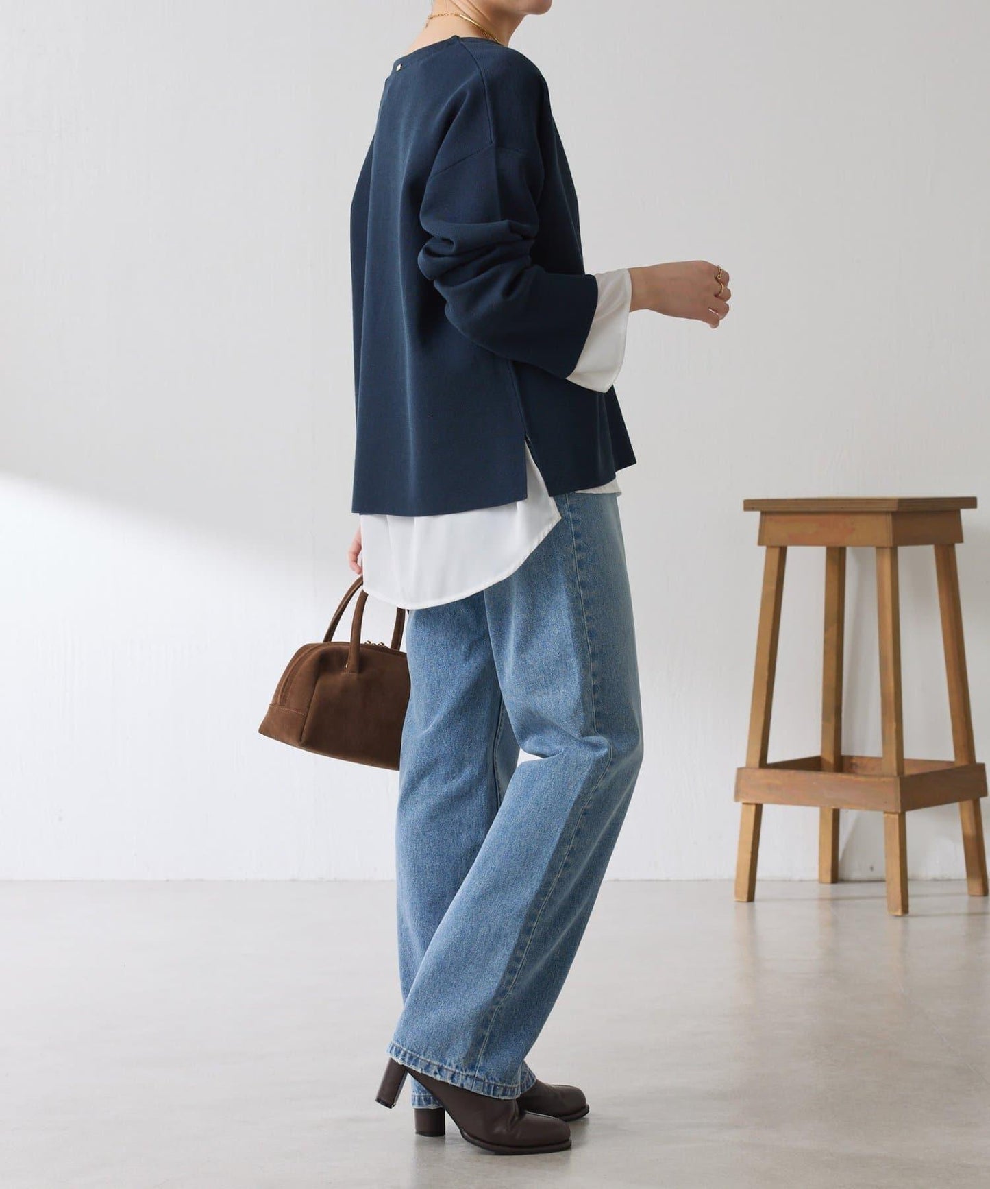 【顯瘦◎】V領巴斯克針織衫