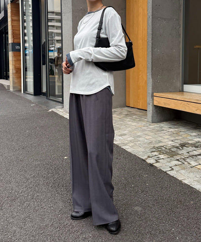 【接觸冷感/吸水速幹】基礎透視長袖T恤