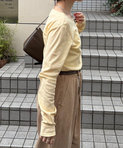 【接觸冷感/吸水速幹】基礎透視長袖T恤