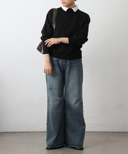 拼色針織套頭衫