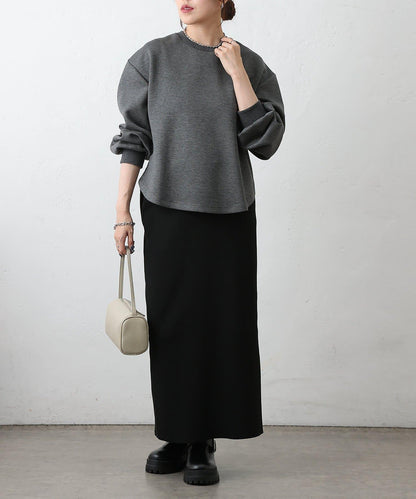 箱型背部拉鍊套頭衫