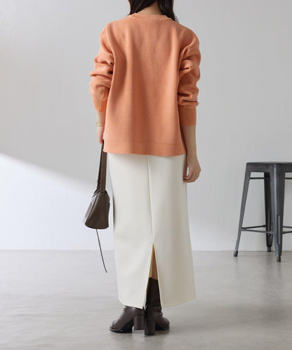 【腰部遮蓋】亮面紐扣開衫