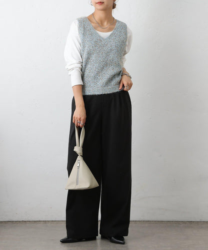 混紡紗線針織背心