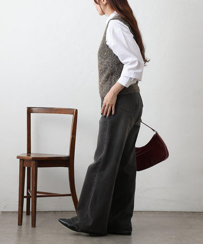 混紡紗線針織背心