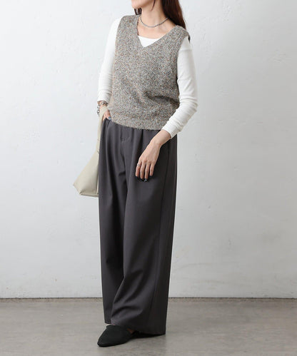 混紡紗線針織背心