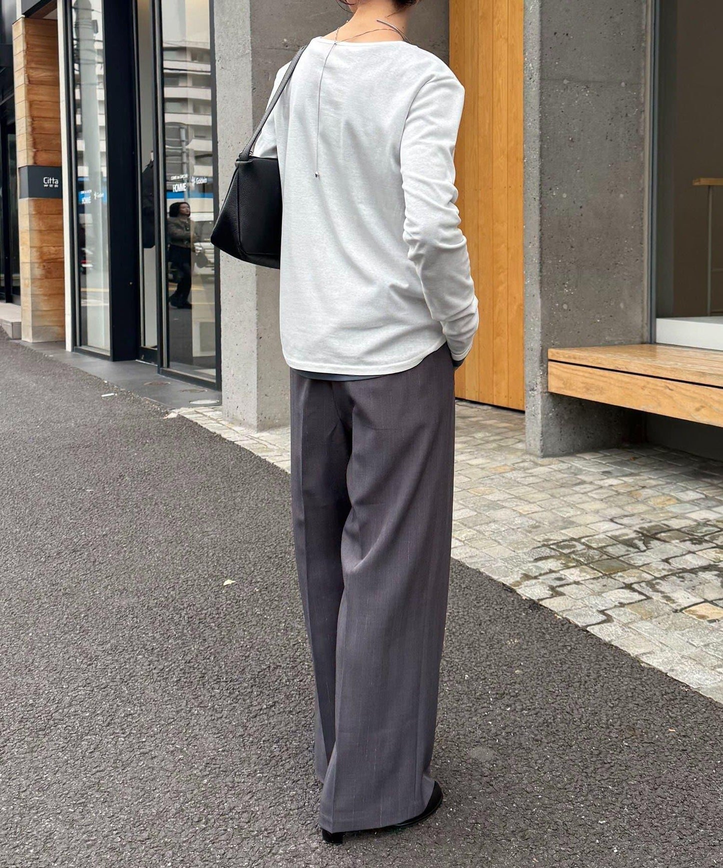 【接觸冷感/吸水速幹】基礎透視長袖T恤