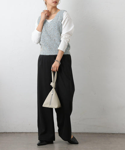 混紡紗線針織背心