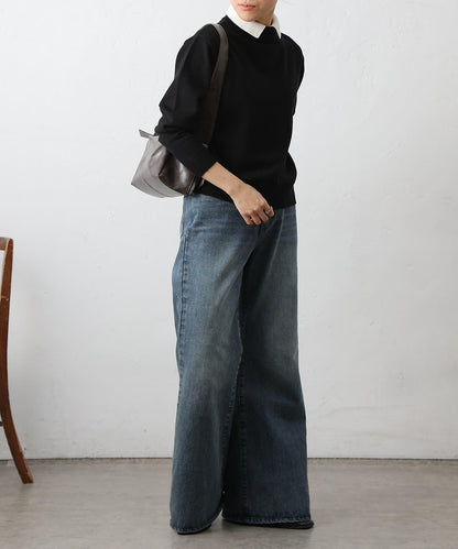 拼色針織套頭衫