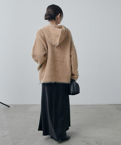 蓬鬆半拉鍊衛衣