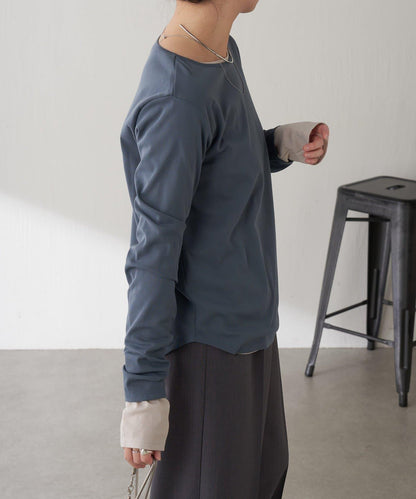 【接觸冷感/吸水速幹】基礎透視長袖T恤
