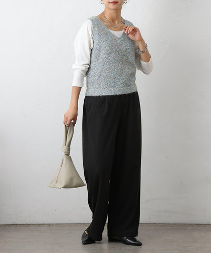 混紡紗線針織背心