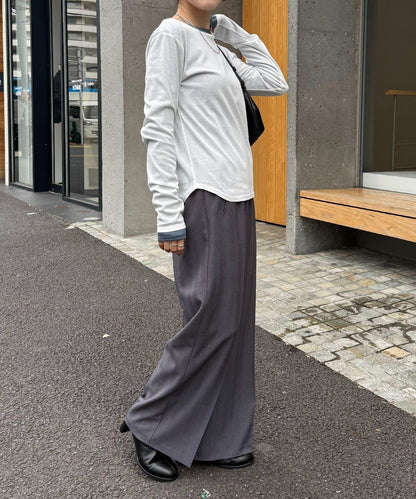 【接觸冷感/吸水速幹】基礎透視長袖T恤