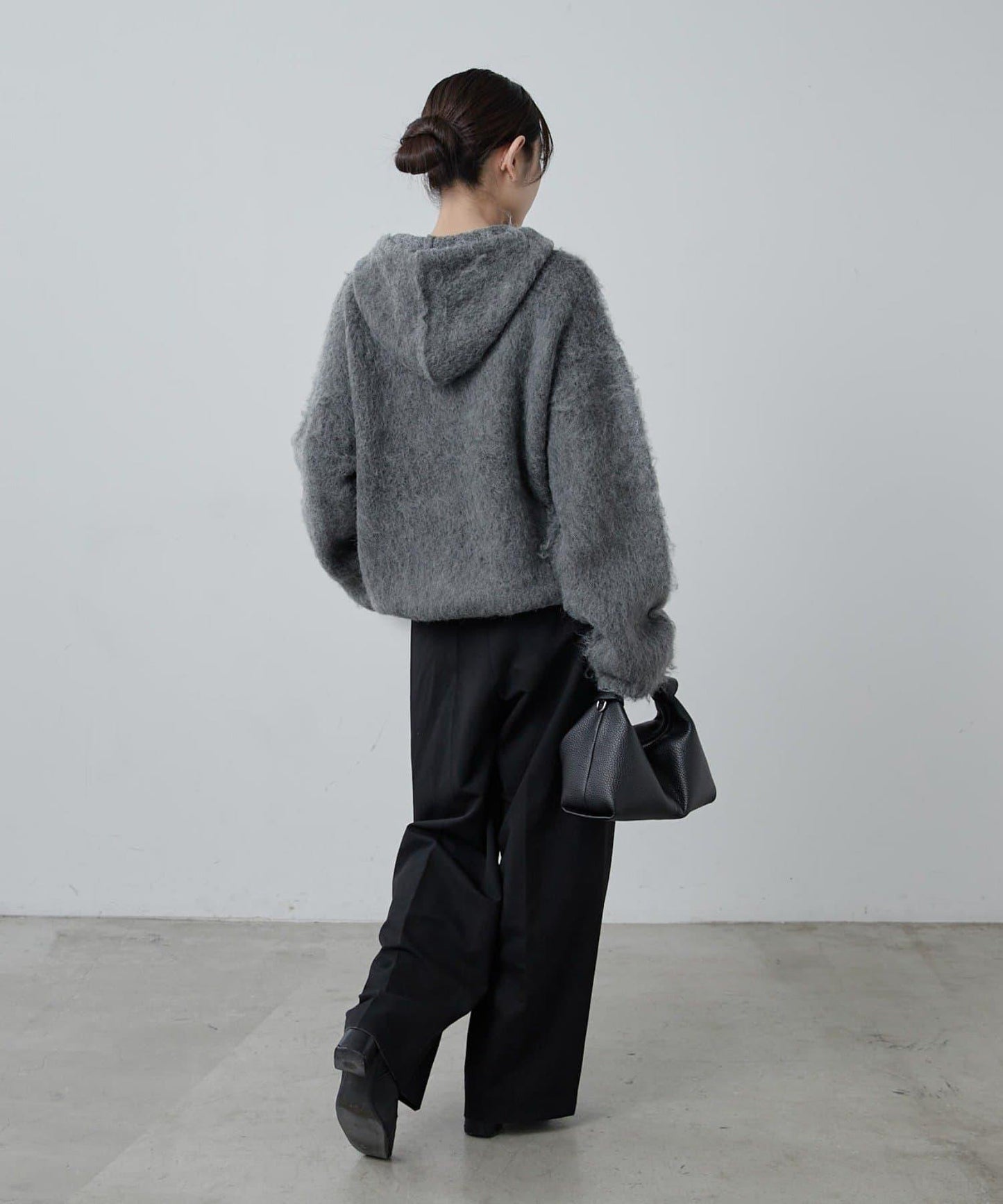 蓬鬆半拉鍊衛衣