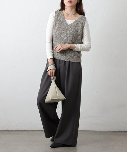 混紡紗線針織背心