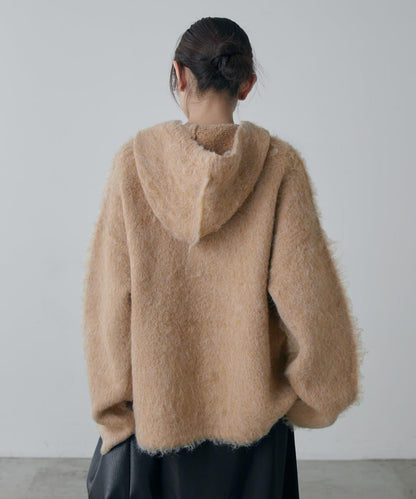 蓬鬆半拉鍊衛衣