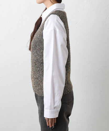 混紡紗線針織背心