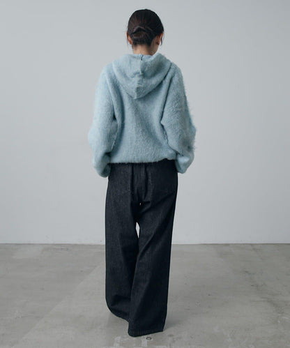 蓬鬆半拉鍊衛衣