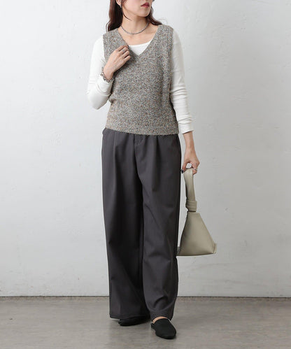 混紡紗線針織背心