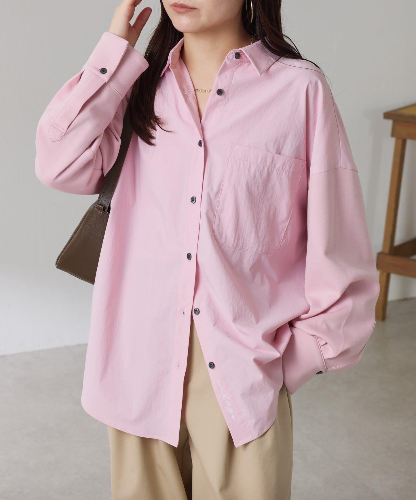 【冬季可穿】拼接設計襯衫