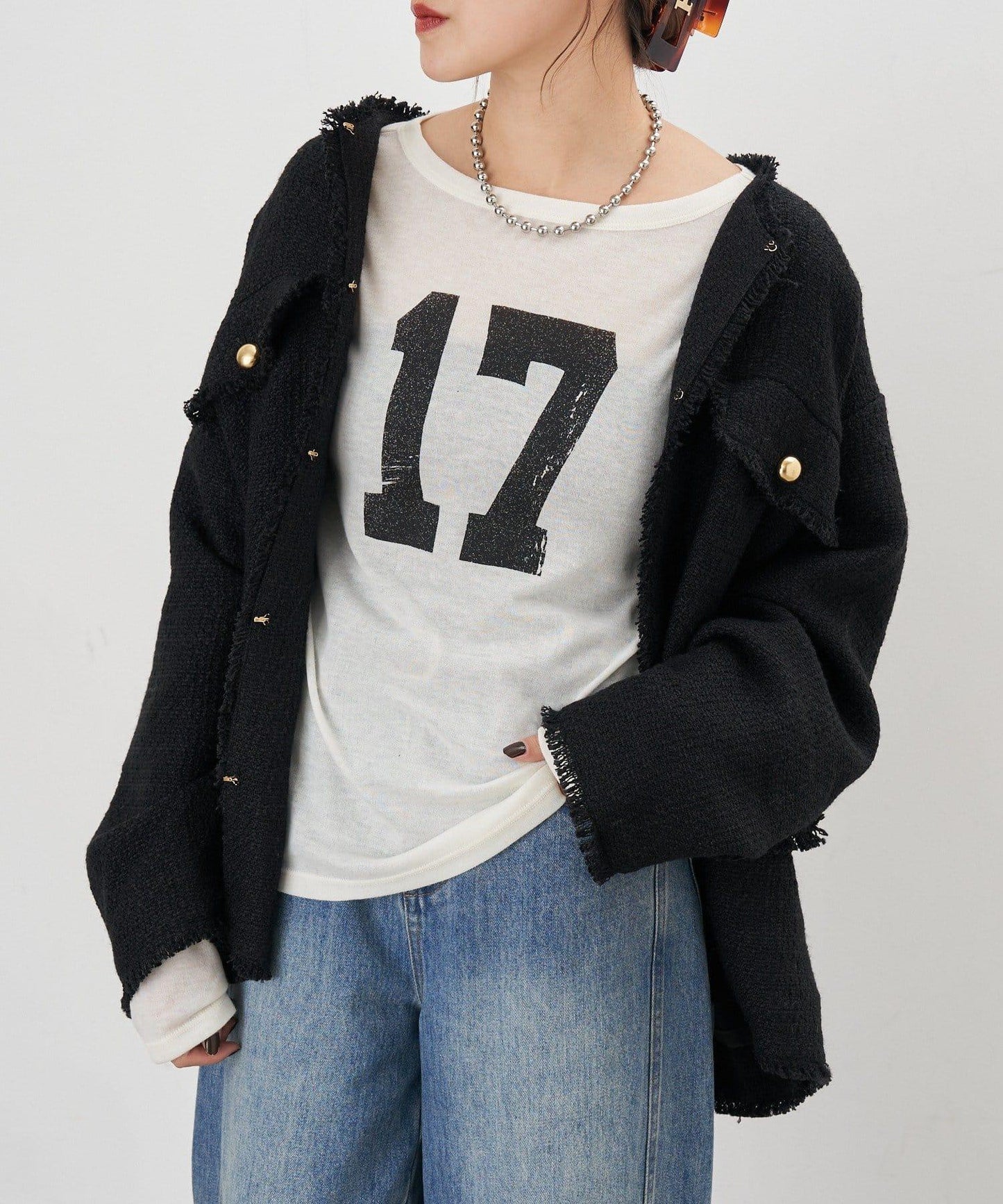 【26SS】數字印花長袖T恤