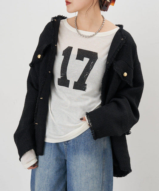 【26SS】數字印花長袖T恤