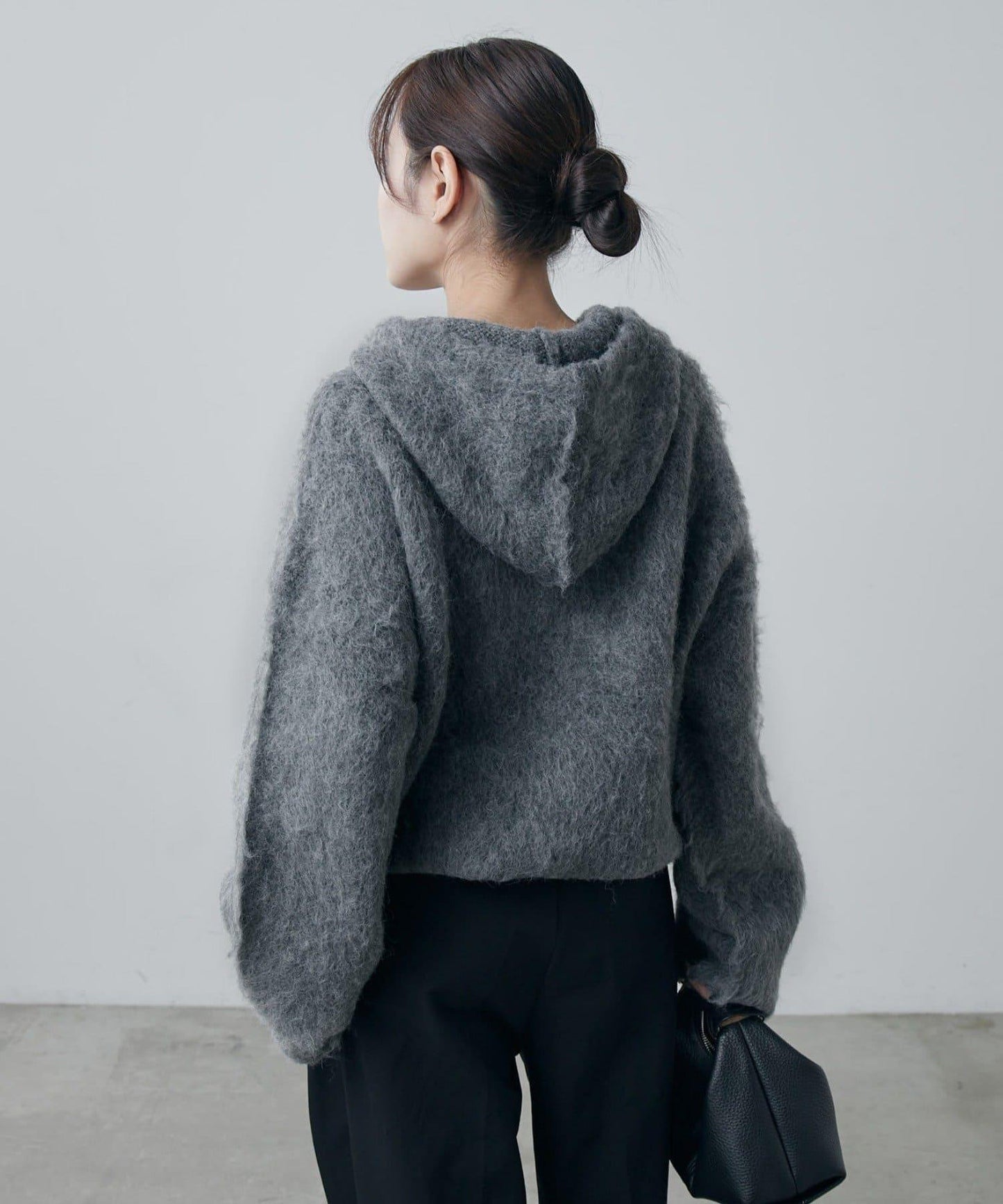 蓬鬆半拉鍊衛衣