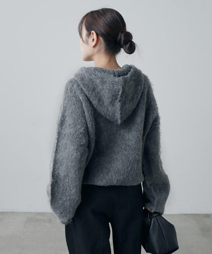 蓬鬆半拉鍊衛衣