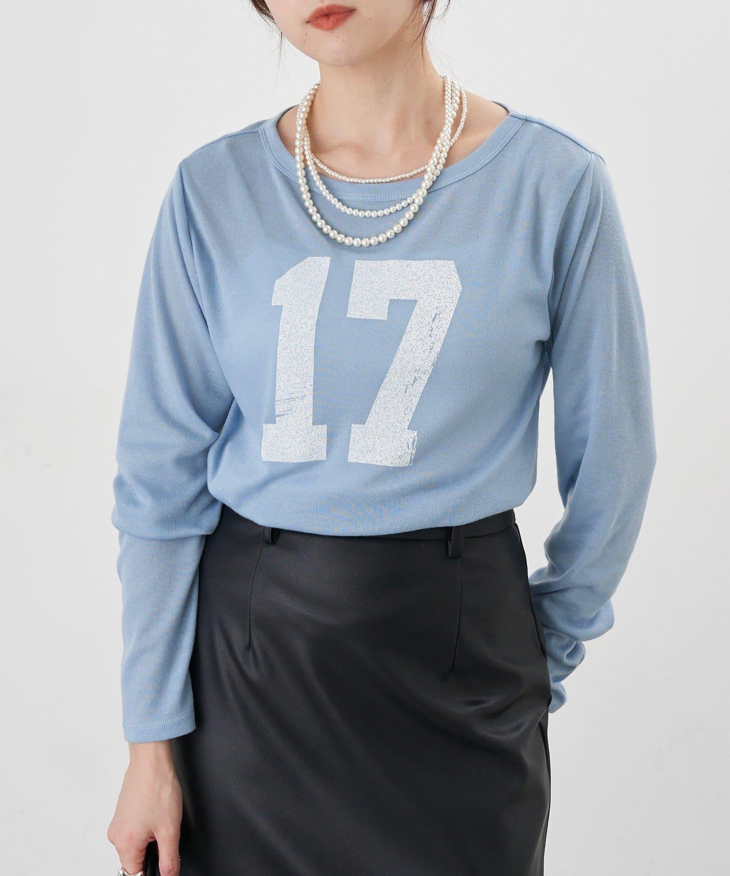 【26SS】數字印花長袖T恤