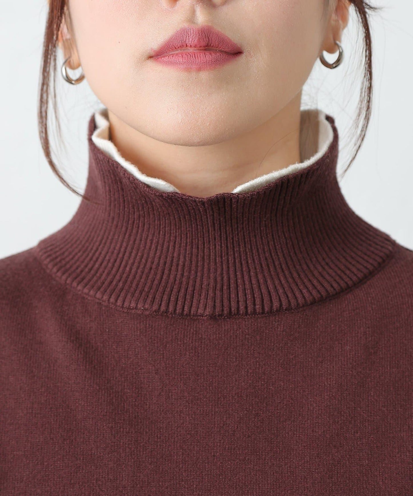 拼色針織套頭衫