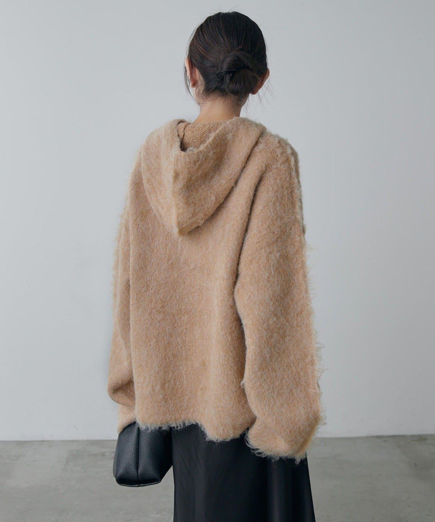 蓬鬆半拉鍊衛衣