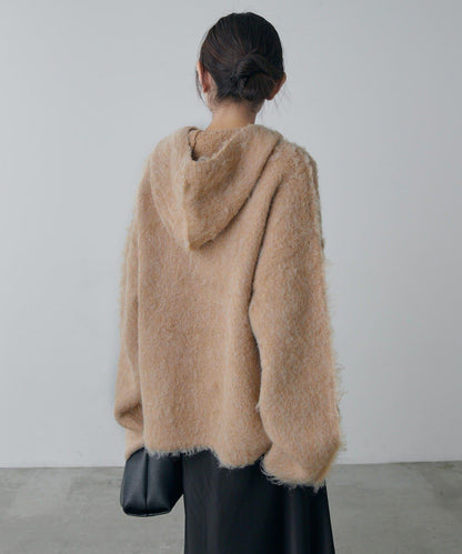 蓬鬆半拉鍊衛衣