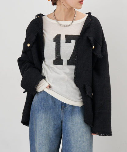 【26SS】數字印花長袖T恤