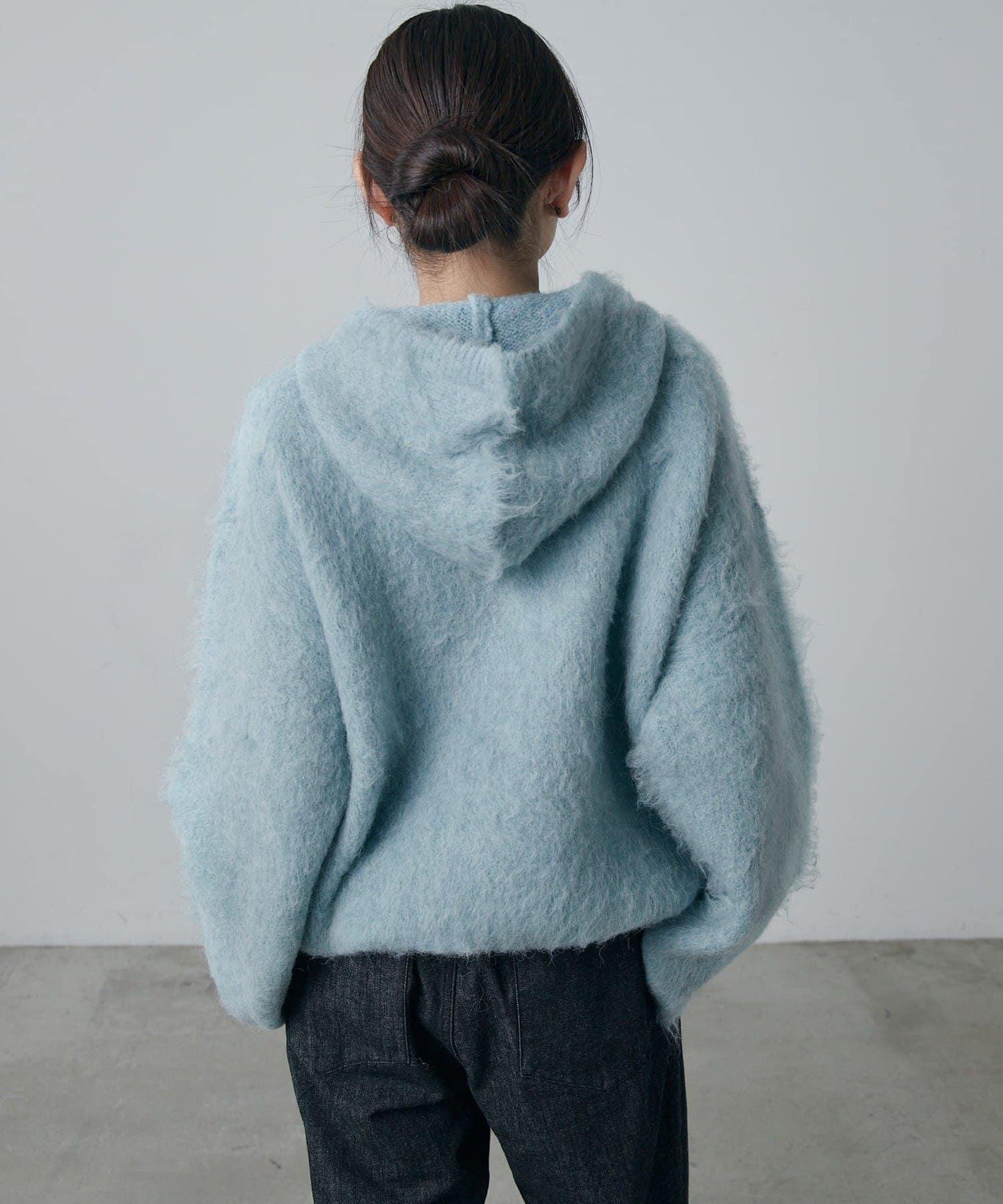 蓬鬆半拉鍊衛衣