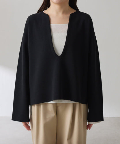 【顯瘦◎】V領巴斯克針織衫