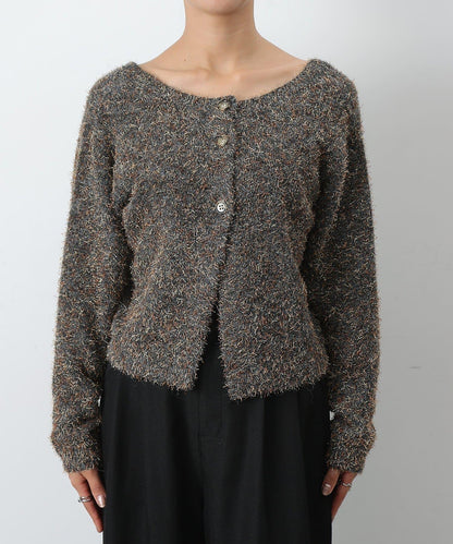 混紡紗線2WAY針織套頭衫