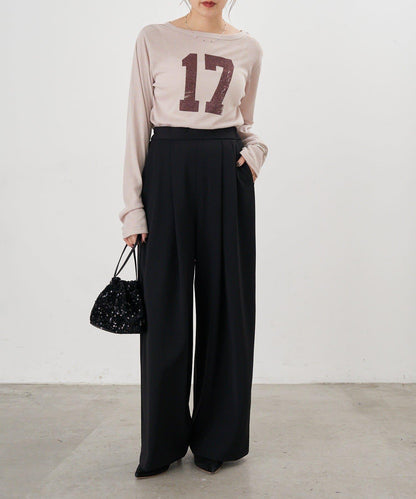 【26SS】數字印花長袖T恤