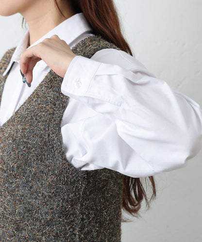 混紡紗線針織背心