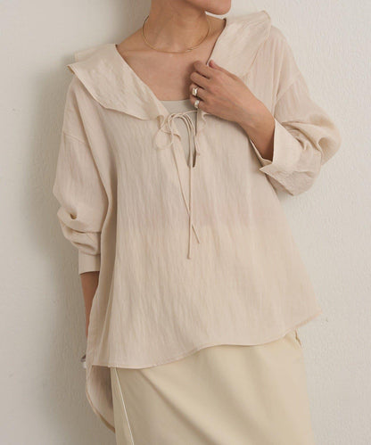 荷葉邊領襯衫