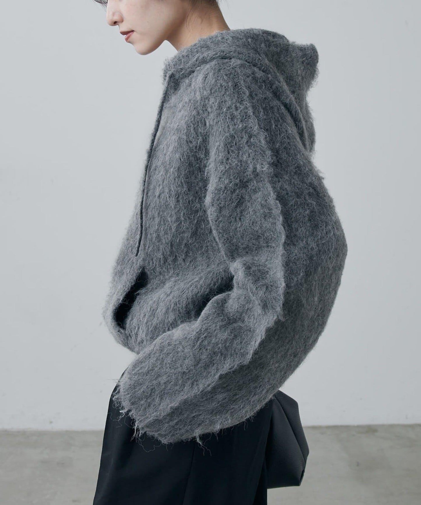 蓬鬆半拉鍊衛衣