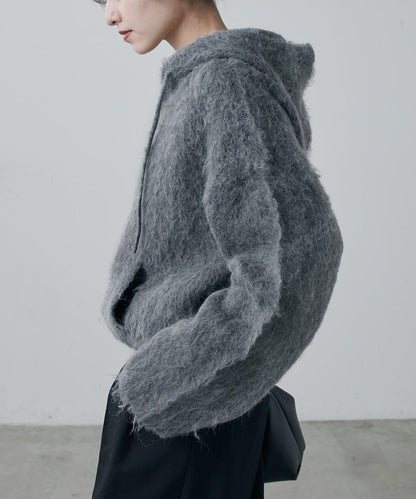 蓬鬆半拉鍊衛衣