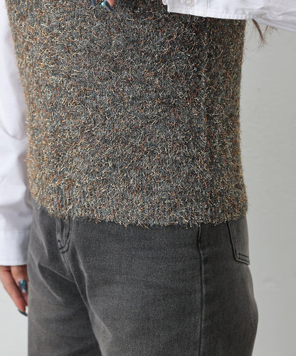 混紡紗線針織背心