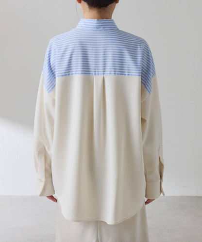【冬季可穿】拼接設計襯衫