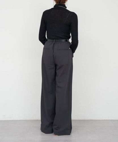 透視高領針織衫