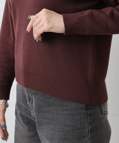 拼色針織套頭衫