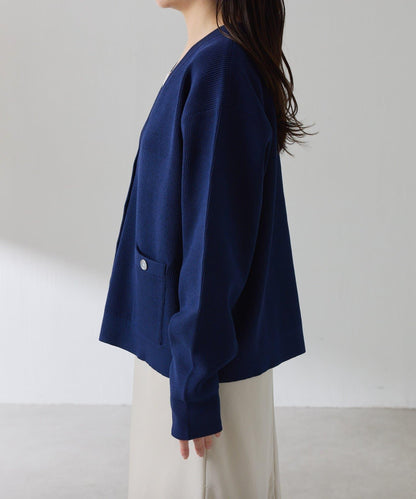 【腰部遮蓋】亮面紐扣開衫