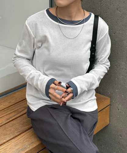 【接觸冷感/吸水速幹】基礎透視長袖T恤