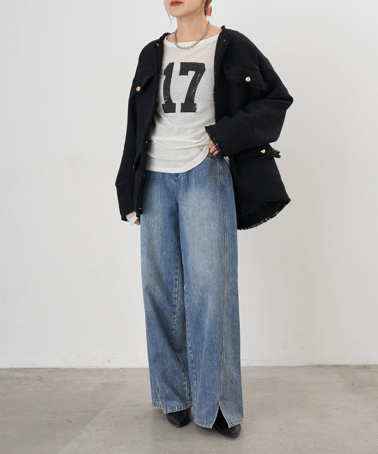 【26SS】數字印花長袖T恤