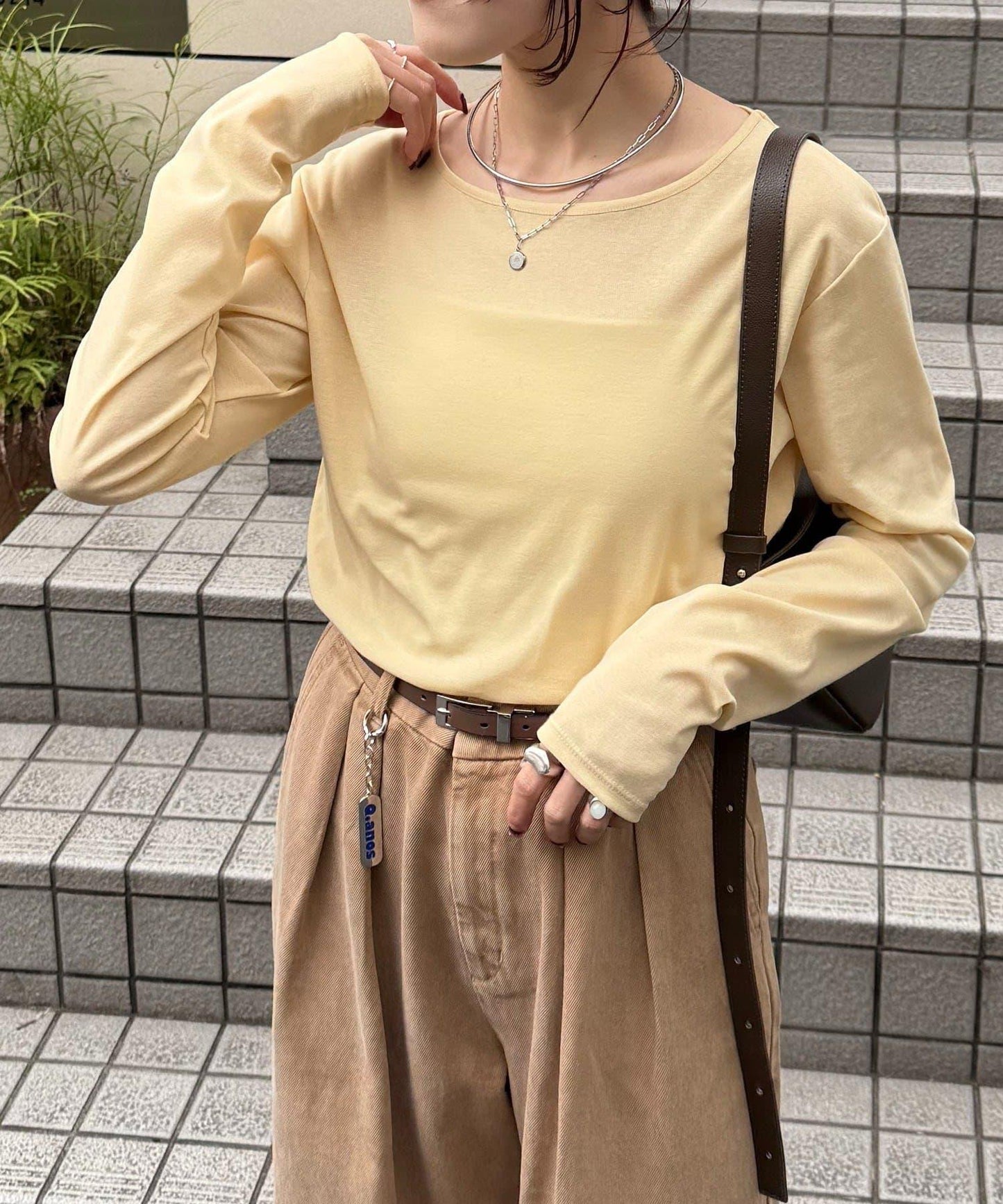 【接觸冷感/吸水速幹】基礎透視長袖T恤