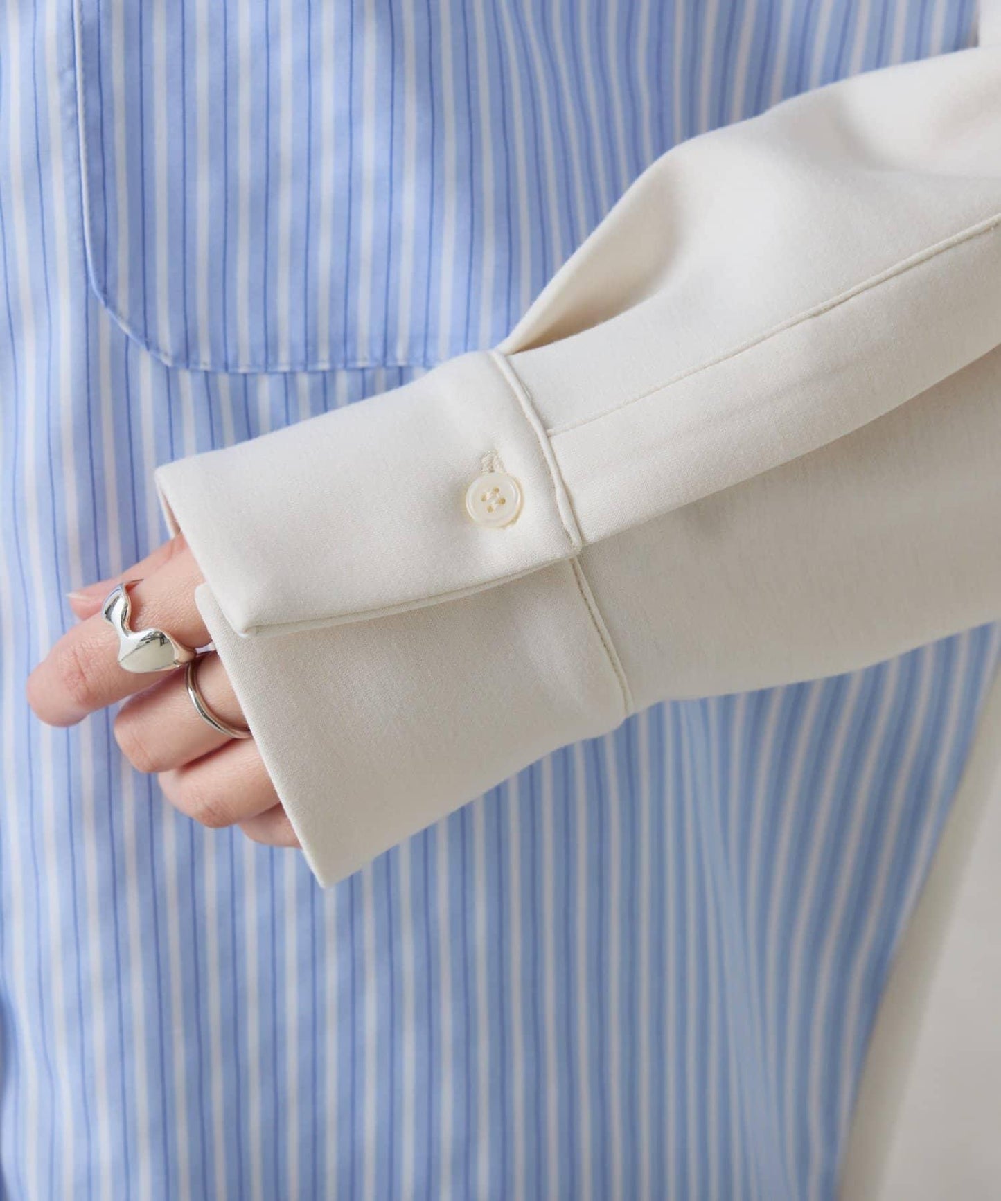 【冬季可穿】拼接設計襯衫